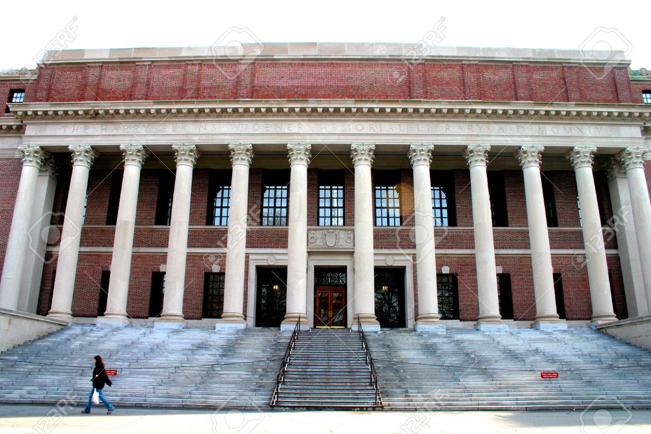 Widener Memorial Library at Harvard University, Cambridge, Massachusetts